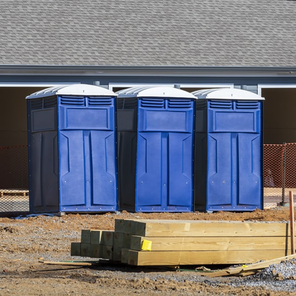 what is the expected delivery and pickup timeframe for the portable restrooms in Bayou Gauche Louisiana